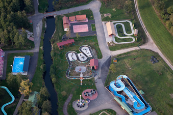 Gunstett im Bundesland Bas-Rhin, Frankreich von einer Drohne aus