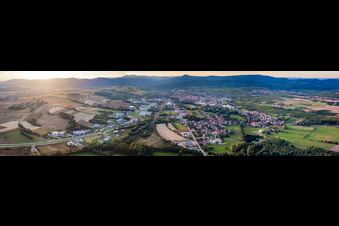 Panorama Industriegebiet im Ortsteil Altenstadt in Wissembourg im Bundesland Bas-Rhin, Frankreich