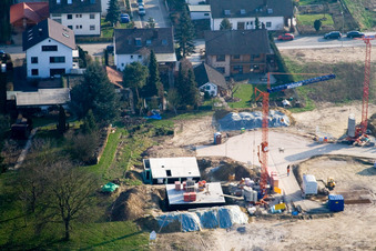 Neubaugebiet Am Höhenweg in Kandel im Bundesland Rheinland-Pfalz, Deutschland vom Flugzeug aus