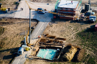 Drohnenbild von Neubaugebiet Am Höhenweg in Kandel im Bundesland Rheinland-Pfalz, Deutschland