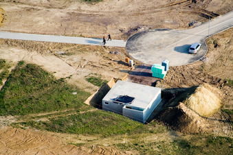 Neubaugebiet Am Höhenweg in Kandel im Bundesland Rheinland-Pfalz, Deutschland von einer Drohne aus