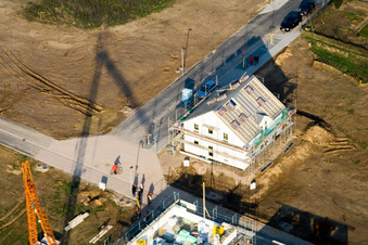 Neubaugebiet Am Höhenweg in Kandel im Bundesland Rheinland-Pfalz, Deutschland von oben gesehen