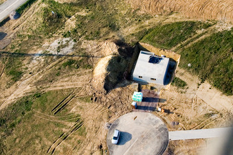 Neubaugebiet Am Höhenweg in Kandel im Bundesland Rheinland-Pfalz, Deutschland von einer Drohne aus
