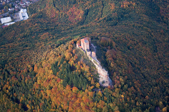 Luftbild von Annweiler, Burg Trifels, in Annweiler am Trifels im Bundesland Rheinland-Pfalz, Deutschland