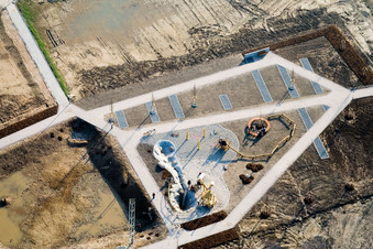 Neubaugebiet Am Höhenweg in Kandel im Bundesland Rheinland-Pfalz, Deutschland von der Drohne aus gesehen