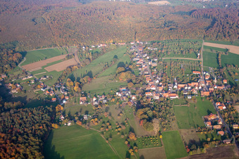 Nehwiller-près-Wœrth im Bundesland Bas-Rhin, Frankreich von einer Drohne aus
