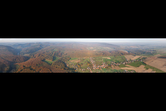 Panorama in Nehwiller-près-Wœrth im Bundesland Bas-Rhin, Frankreich