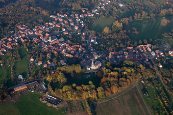 Luftaufnahme von Gœrsdorf im Bundesland Bas-Rhin, Frankreich
