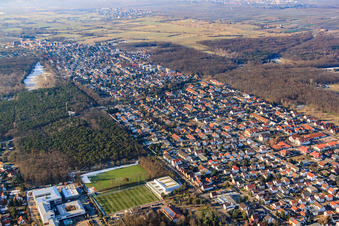 Sportplatz des ASV Maxdorf 1946 e.V im Bundesland Rheinland-Pfalz, Deutschland