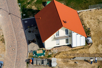 Luftbild von Schaidt, Neubaugebiet NO in Wörth am Rhein im Bundesland Rheinland-Pfalz, Deutschland