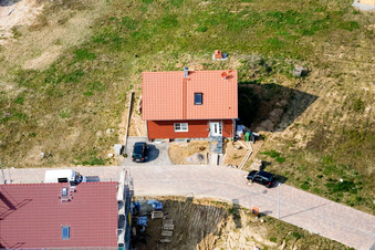 Schaidt, Neubaugebiet NO in Wörth am Rhein im Bundesland Rheinland-Pfalz, Deutschland aus der Luft betrachtet