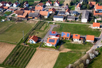 Schrägluftbild von Am Narrenberg in Hergersweiler im Bundesland Rheinland-Pfalz, Deutschland