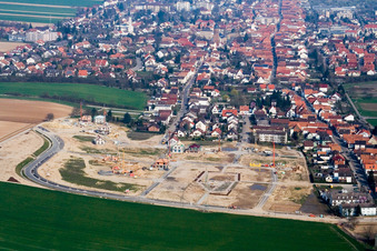Luftbild von Neubaugebiet Am Höhenweg in Kandel im Bundesland Rheinland-Pfalz, Deutschland