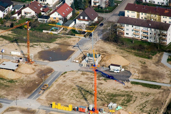 Neubaugebiet Am Höhenweg in Kandel im Bundesland Rheinland-Pfalz, Deutschland von oben