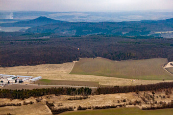 Luftbild von Ehem. Agrarflugplatz Westhausen Info in Sicht im Bundesland Thüringen, Deutschland