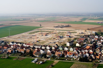 Neubaugebiet Am Höhenweg in Kandel im Bundesland Rheinland-Pfalz, Deutschland von oben