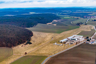 Luftbild von Westhausen im Bundesland Thüringen, Deutschland