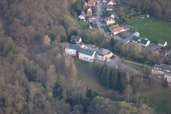 Luftbild von Weiler bei Wissembourg(Elsaß) im Bundesland Bas-Rhin, Frankreich