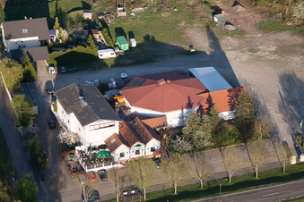 Offenbach an der Queich im Bundesland Rheinland-Pfalz, Deutschland von oben