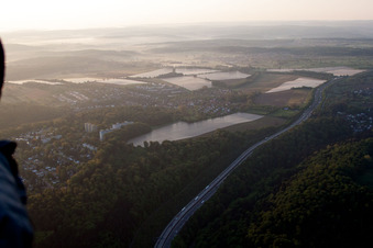 Luftbild von Hohenwettersbach, Plastikfolienanbau im Ortsteil Durlach in Karlsruhe im Bundesland Baden-Württemberg, Deutschland