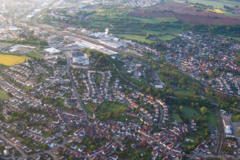 Brückenfeldstr im Ortsteil Diedelsheim in Bretten im Bundesland Baden-Württemberg, Deutschland