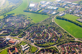 Prager Ring im Ortsteil Heuchelhof in Würzburg im Bundesland Bayern, Deutschland