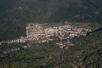 Waldprechtsweier aus Westen in Malsch im Bundesland Baden-Württemberg, Deutschland aus der Luft