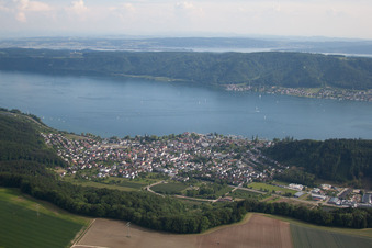 Ortsteil Ludwigshafen in Bodman-Ludwigshafen im Bundesland Baden-Württemberg, Deutschland von oben