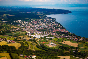 Stadt Überlingen am Ufer des Bodensee in Überlingen im Bundesland Baden-Württemberg, Deutschland