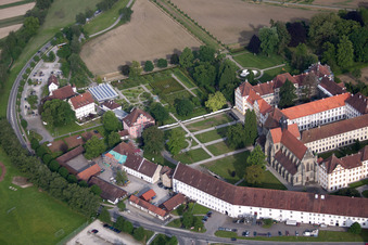 Schulgebäude der Schule Schloss Salem am Schlossbezirk im Ortsteil Stefansfeld in Salem im Bundesland Baden-Württemberg, Deutschland