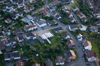 Luftbild von ENDERES Spedition im Ortsteil Diedelsheim in Bretten im Bundesland Baden-Württemberg, Deutschland