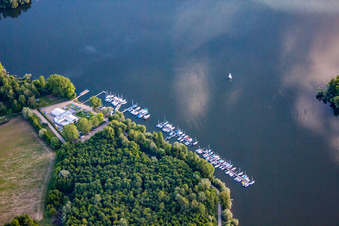 Luftaufnahme von Ruderclub Rastatt 1898 eV in Elchesheim-Illingen im Bundesland Baden-Württemberg, Deutschland