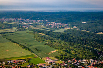 Münchenberg von Nordwesten im Ortsteil Stecklenberg in Thale im Bundesland Sachsen-Anhalt, Deutschland
