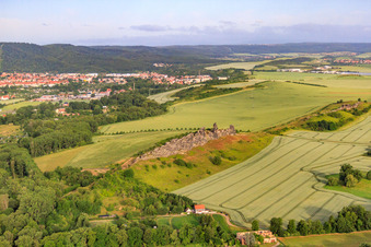 Gegensteine der Teufelsmauer (Köingstein) im Ortsteil Weddersleben in Thale im Bundesland Sachsen-Anhalt, Deutschland