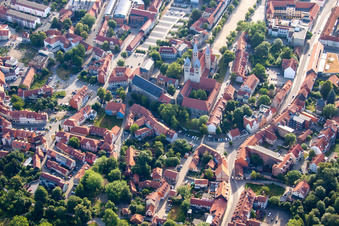 Luftaufnahme von Liebfrauenkirche in Halberstadt im Bundesland Sachsen-Anhalt, Deutschland