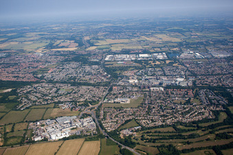 Schrägluftbild von Fobbing im Bundesland England, Großbritanien