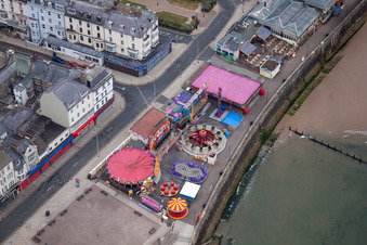 Schrägluftbild von Bridlington im Bundesland England, Großbritanien
