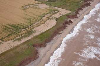 Luftbild von Holmpton im Bundesland England, Großbritanien