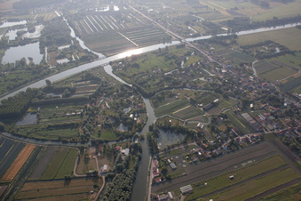 Saint-Omer im Bundesland Pas-de-Calais, Frankreich von oben