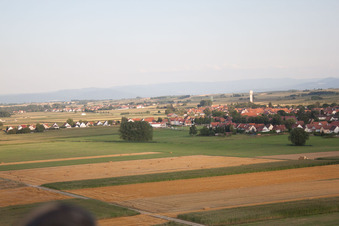 Schleithal im Bundesland Bas-Rhin, Frankreich vom Flugzeug aus
