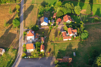Luftbild von Lauterweg im Ortsteil Bienwaldmühle in Scheibenhardt im Bundesland Rheinland-Pfalz, Deutschland