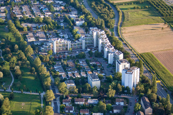 Luftbild von Ortsteil Uffhofen in Offenburg im Bundesland Baden-Württemberg, Deutschland