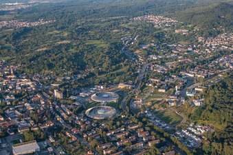 Shopping Cité von Südwesten im Ortsteil Oos in Baden-Baden im Bundesland Baden-Württemberg, Deutschland