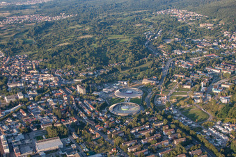 Luftbild von Shopping Cité von Südwesten im Ortsteil Oos in Baden-Baden im Bundesland Baden-Württemberg, Deutschland
