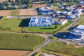 DBK David + Baader GmbH in Rülzheim im Bundesland Rheinland-Pfalz, Deutschland aus der Luft