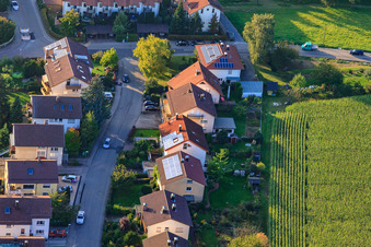 Am Rothsberg in Ispringen im Bundesland Baden-Württemberg, Deutschland von oben