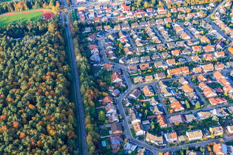 Südring in Rülzheim im Bundesland Rheinland-Pfalz, Deutschland aus der Luft
