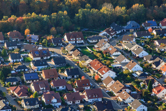 Drohnenbild von Südring in Rülzheim im Bundesland Rheinland-Pfalz, Deutschland