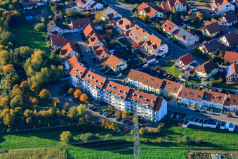 Helmut-Braun-Ring und Ahornweg in Rülzheim im Bundesland Rheinland-Pfalz, Deutschland