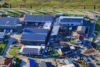 Gewerbegebiet Nordring mit Serr Wintergärten GmbH in Rülzheim im Bundesland Rheinland-Pfalz, Deutschland